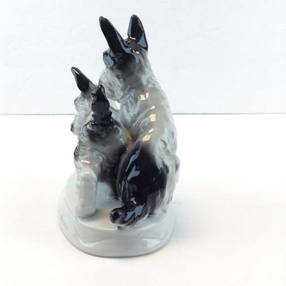 Carl Scheidig Germany Porcelain Scottish Terrier Scottie Schnauzer Dogs - Picture 5 of 16